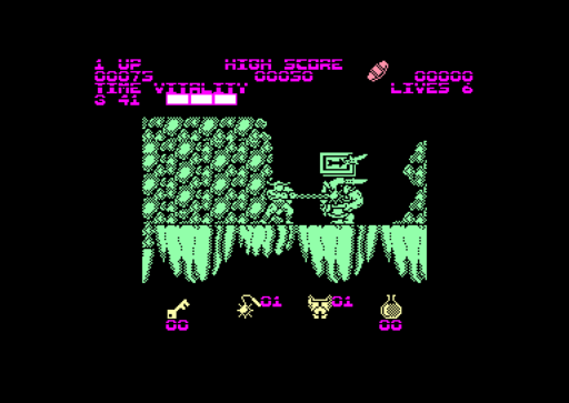 Black Tiger screenshot 3 for Amstrad CPC
